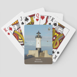 Cartes de jeu légères de pilier du nord de port de