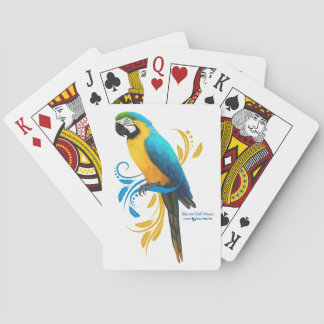 Cartes de jeu Macaw bleu et or