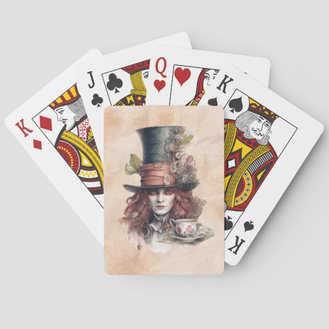 Cartes De Jeu Mad Hatter (dos)