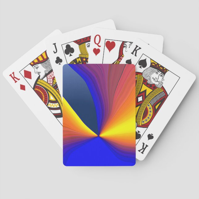 Cartes de jeu magiques de couleur de brosse (dos)