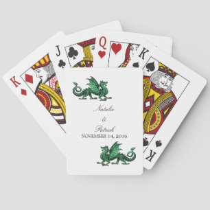 Cartes de jeu Mariage Dragon Vert