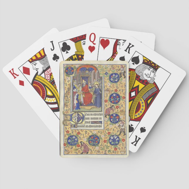 Cartes de jeu médiévales de Pilate Heures (dos)