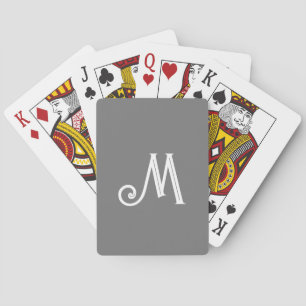 Cartes de Jeu Monogrammes - Lettre "M"