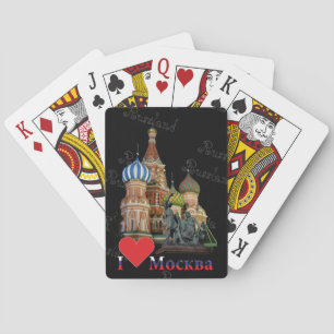 Cartes de jeu Moscou Russie Russia