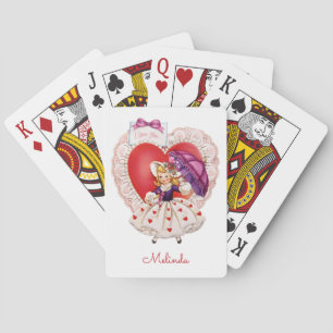 Cartes de jeu nommées faites sur commande vintages