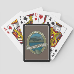 Cartes de jeu Oval Mt Tamalpais Marin Californie