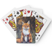 Cartes de jeu Pastel Fox