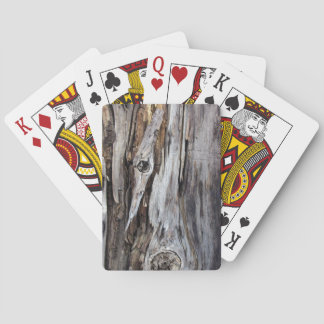 Cartes de jeu patinées en bois