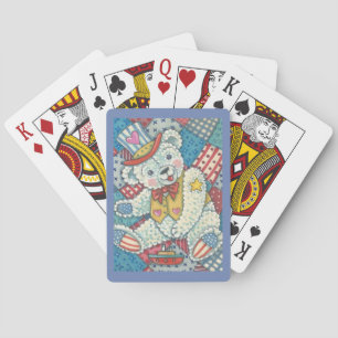 CARTES DE JEU PATRIOTIQUES TEDDY BEAR & QUILT BICY