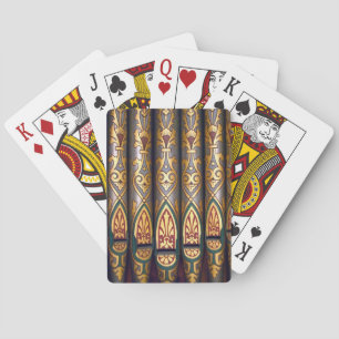 Cartes de jeu peintes de tuyaux d'organe