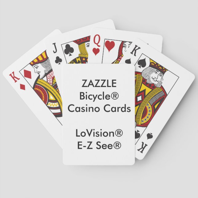 Cartes de jeu personnalisées Bicycle® Casino LoVis (dos)