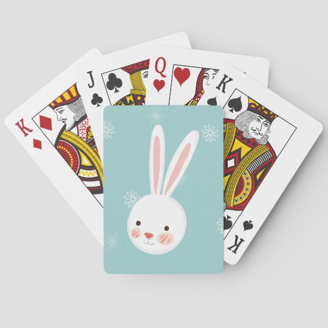 Cartes de jeu personnalisées Bunny de Pâques (dos)