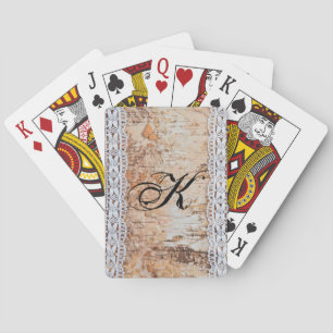 Cartes de jeu personnalisées Country Grange Dentel