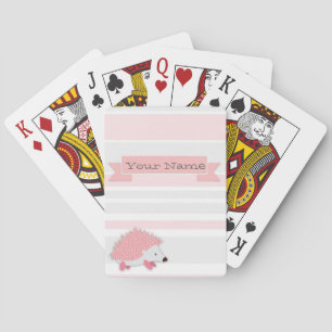 Cartes de jeu personnalisées de hérisson