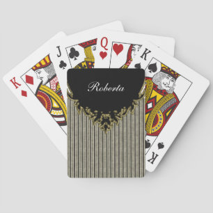 Cartes de jeu personnalisées par damassé