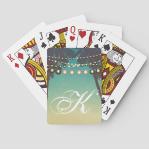 Cartes de jeu personnalisées Plage Coucher de sole