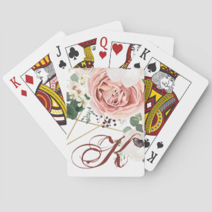 Cartes de jeu personnalisées Rose de jardin géomét
