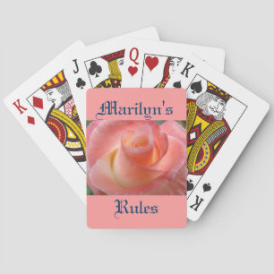 Cartes de jeu personnalisées Rose Rose Rose vos rè