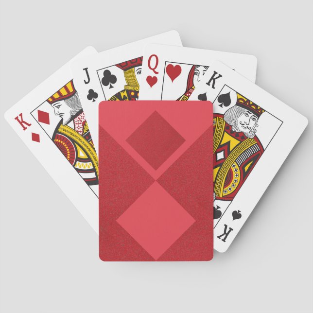 Cartes de jeu personnalisées tomate rouge double d (dos)