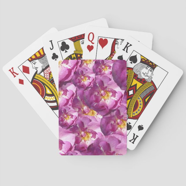 Cartes de jeu photo Roses roses (dos)