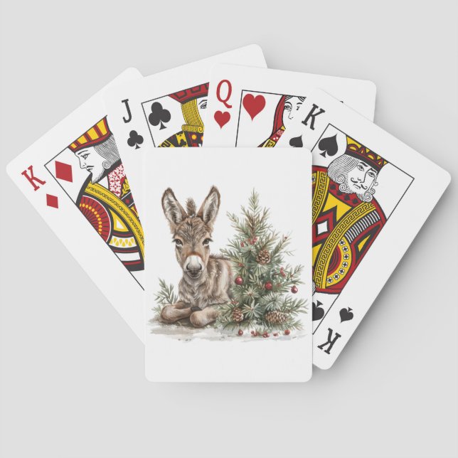 Cartes de jeu pour âne de Noël (dos)