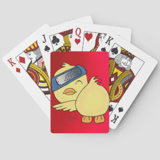 Cartes de jeu pour animaux Canards jaunes Joueur d