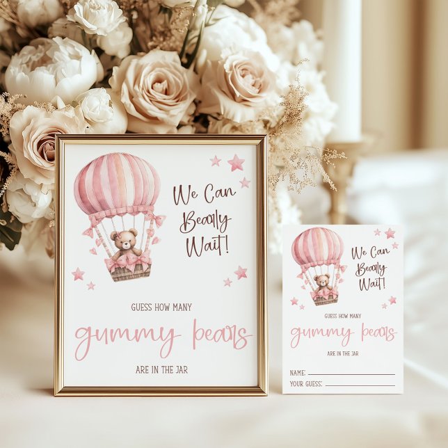 Cartes de jeu pour Baby Shower : Devinez combien d (Créateur téléchargé)
