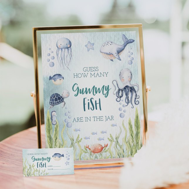 Cartes de jeu pour bébé Combien de poissons gommes (Créateur téléchargé)