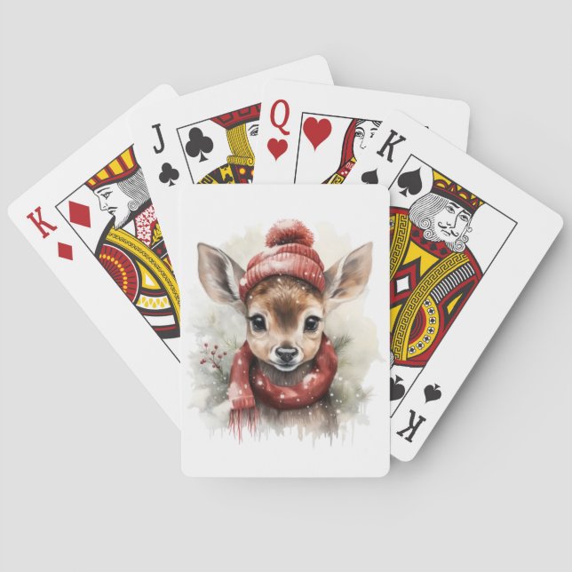 Cartes de jeu pour cerfs d'hiver (dos)