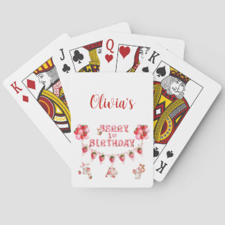 Cartes de jeu pour le premier anniversaire de Berr