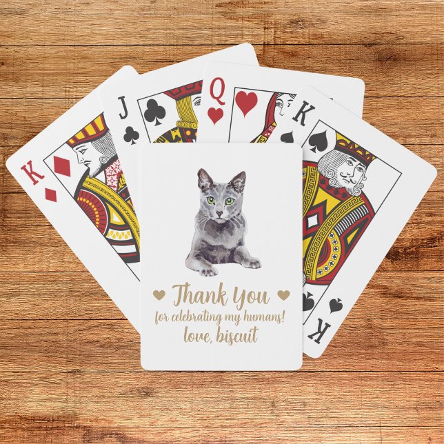 Cartes de jeu pour mariage en l'honneur de chat (Créateur téléchargé)