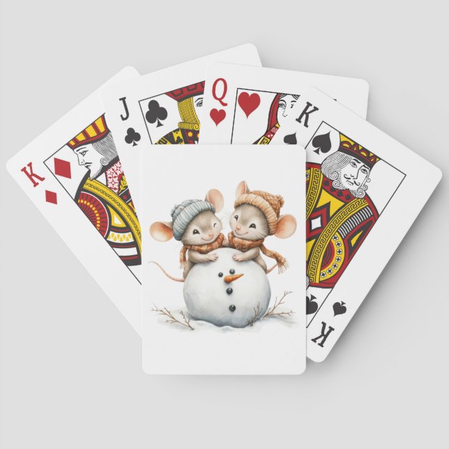 Cartes de jeu pour souris d'hiver (dos)