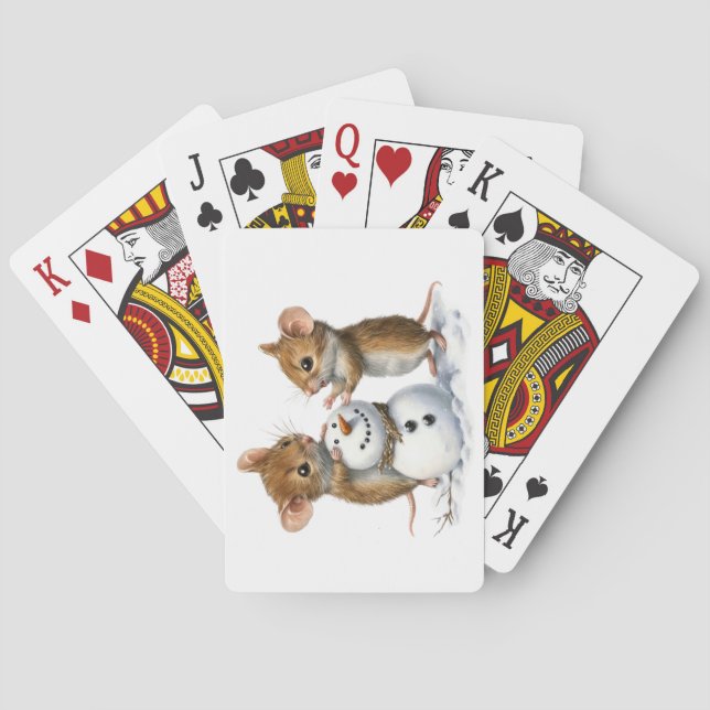 Cartes de jeu pour souris d'hiver (dos)