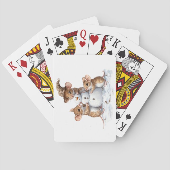 Cartes de jeu pour souris d'hiver (dos)
