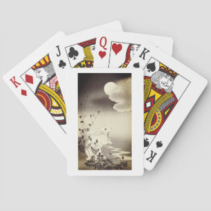 CARTES DE JEU RABBIT JAPONAIS ET LUNE