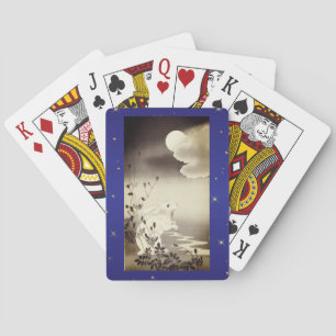 CARTES DE JEU RABBIT JAPONAIS ET LUNE