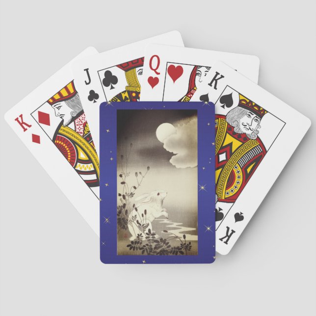 CARTES DE JEU RABBIT JAPONAIS ET LUNE (dos)