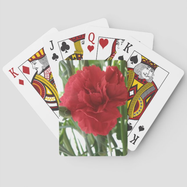 Cartes de jeu Red Carnation (dos)