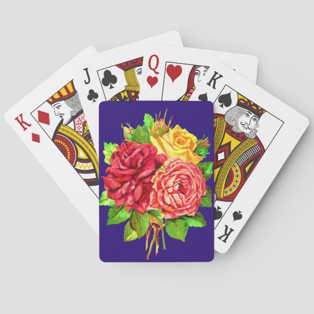 Cartes de jeu Rose Bouquet (dos)