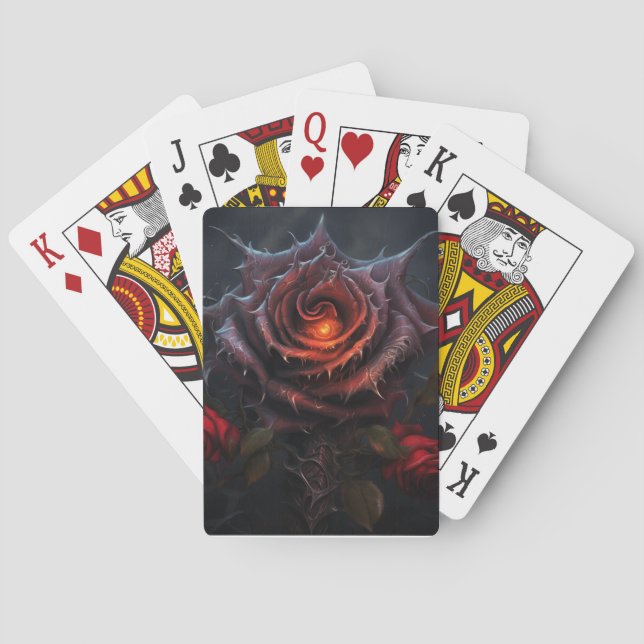 Cartes de jeu Rose foncé (dos)
