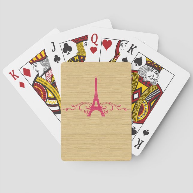 Cartes De Jeu Rose Français (dos)