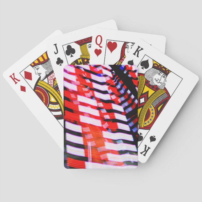 Cartes de jeu rouge blanc et bleu classique (dos)