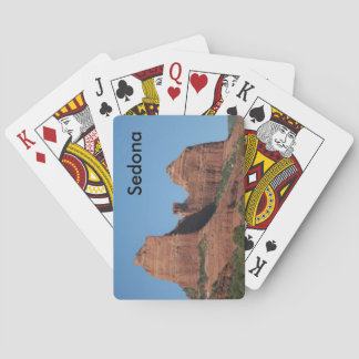 Cartes de jeu rouges de roches de Sedona