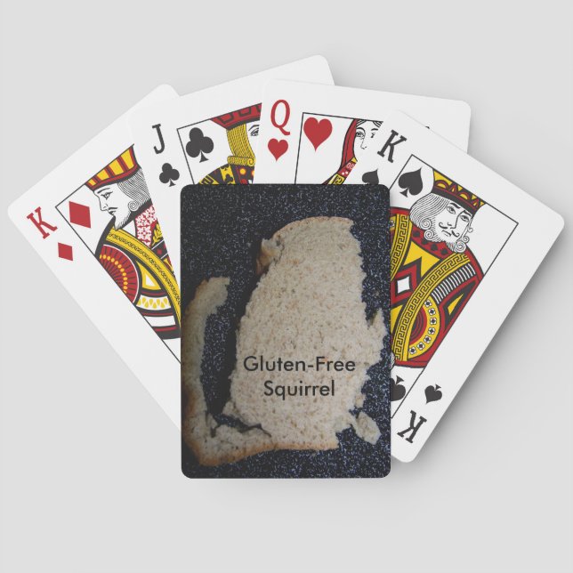 Cartes de jeu sans gluten d'écureuil (dos)