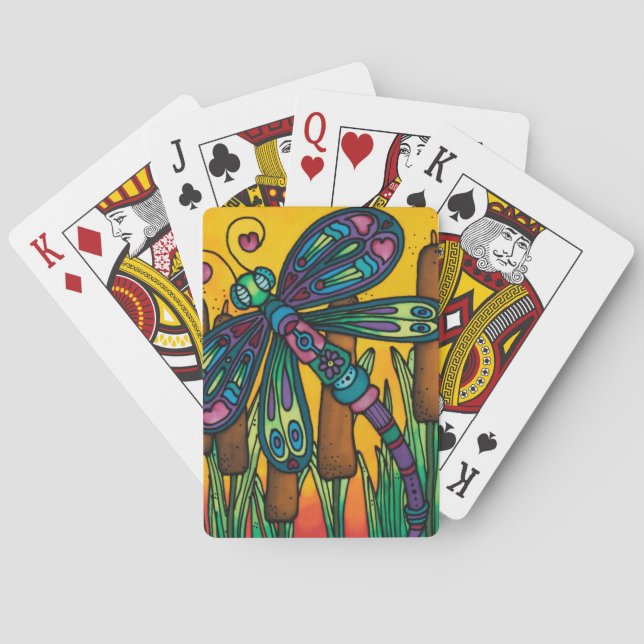 Cartes de jeu : Série de libellule (dos)