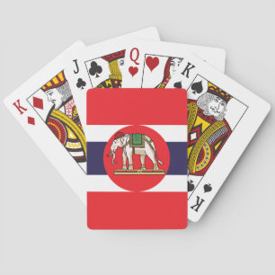 Cartes de jeu thaïlandaises de drapeau