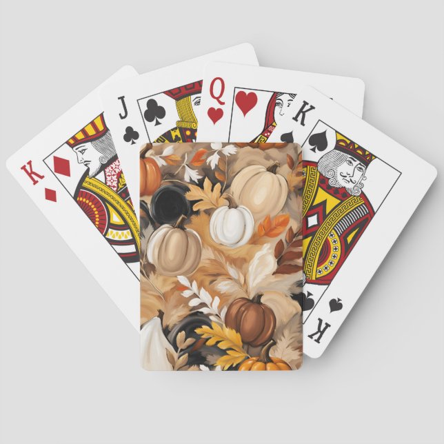 Cartes de jeu Thanksgiving (dos)
