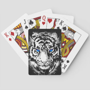 Cartes de jeu Tiger Head - Tiger Blanc Visage