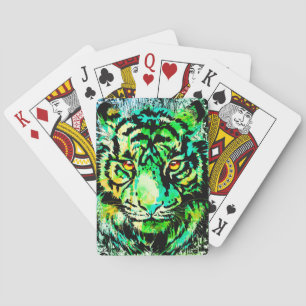 Cartes de jeu Tiger Vert - Cartes de jeu Tiger