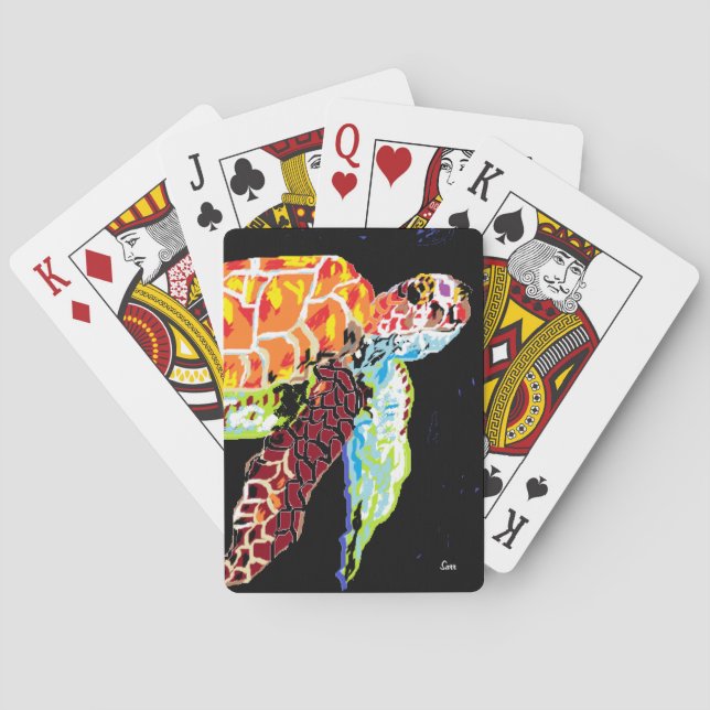 Cartes de jeu / Tortue de mer (dos)